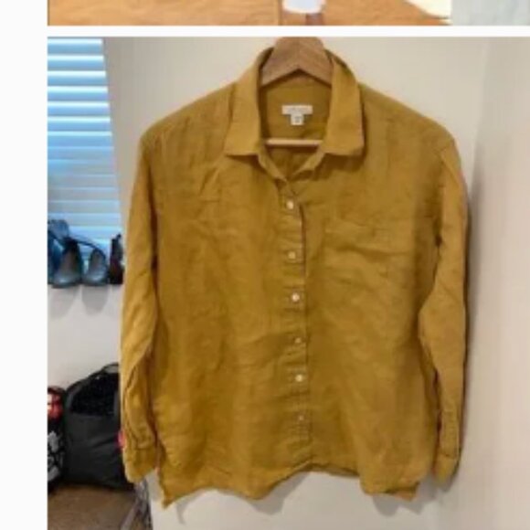 J Jill love linen button down top - Picture 2 of 7